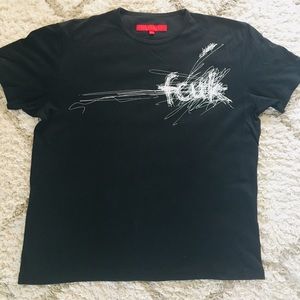 FCUK Cotton Black T